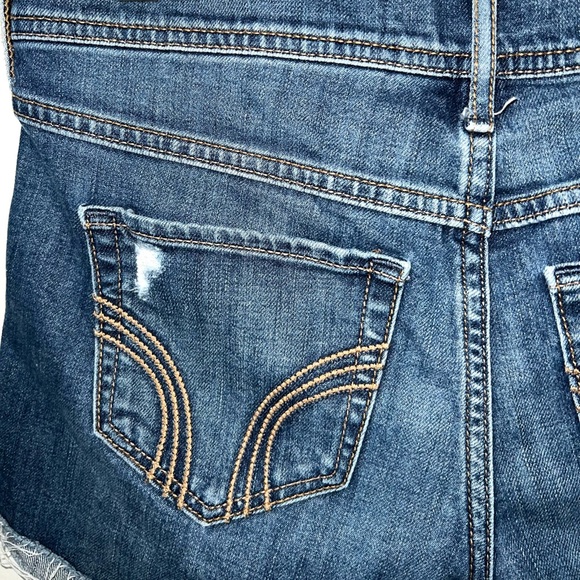 Hollister Blue Denim Midi Shorts D22 - Picture 5 of 5